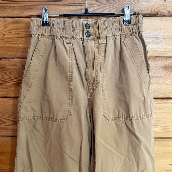 Madewell Cotton Ripstop Pull-On Straight Cargo Pants Women's Size Small - Picture 3 of 6
